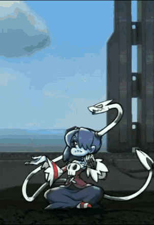 a cartoon character is flying through the air while holding a remote control .