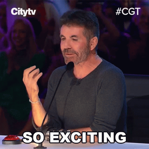 So Exciting Simon Cowell GIF - So Exciting Simon Cowell Canadas Got Talent GIFs