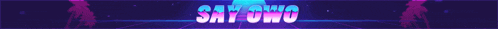 a purple and pink background with a blurred image of a person standing in front of a stage .
