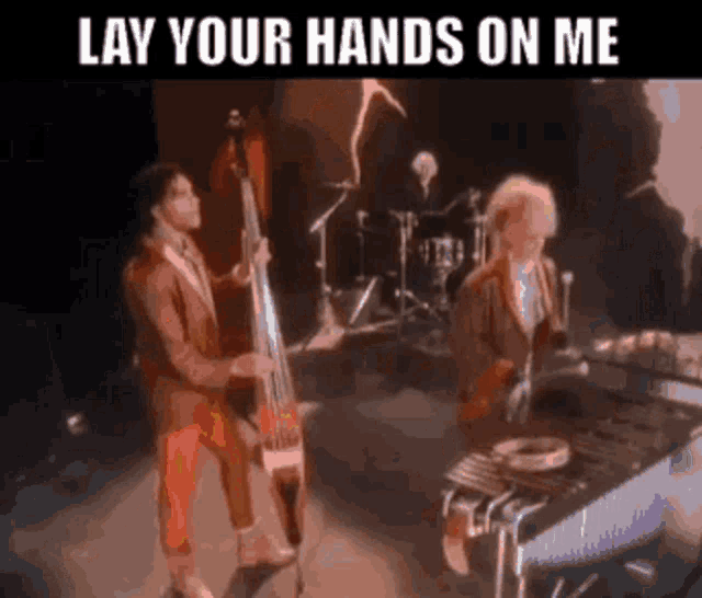 Thompson Twins Lay Your Hands On Me GIF - Thompson Twins Lay Your Hands On Me 80s Music GIFs