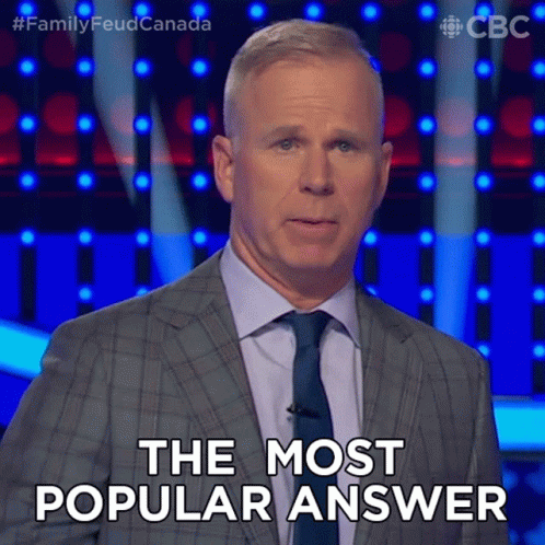 The Most Popular Answer Gerry Dee GIF - The Most Popular Answer Gerry Dee Family Feud Canada GIFs