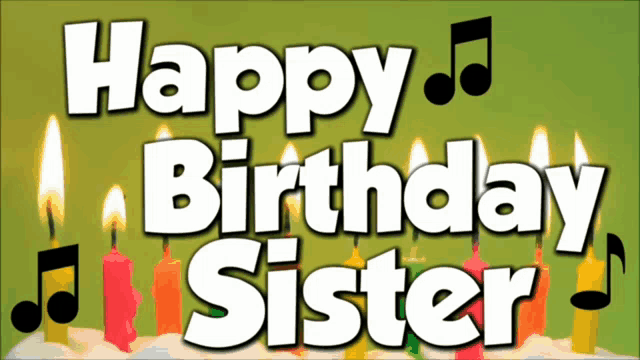 Happy Birthday Sister Candles GIF - Happy Birthday Sister Happy Birthday Candles GIFs