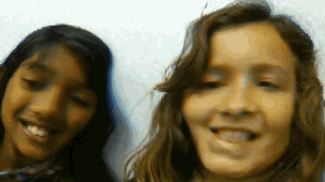 Karly And Iniya At Weaver School Smile GIF - Karly And Iniya At Weaver School Smile Happy GIFs