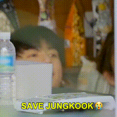 a picture of a person in a fridge with the words save jungkook written on it