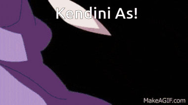 a close up of a girl with her eyes closed and the words kendini as above her