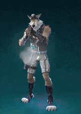 a cartoon character is holding a sword and a candy cane .