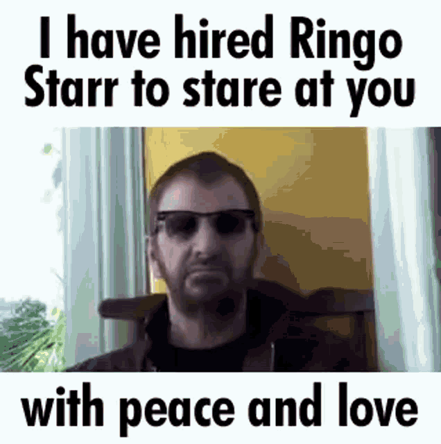 Ringo Ringo Starr GIF - Ringo Ringo Starr Stare GIFs