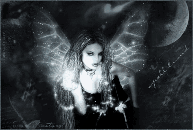 a picture of a fairy with the words spellbound written on the bottom