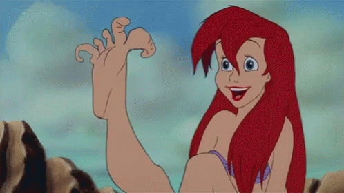 Ariel Little Mermaid GIF - Ariel Little Mermaid Feet GIFs