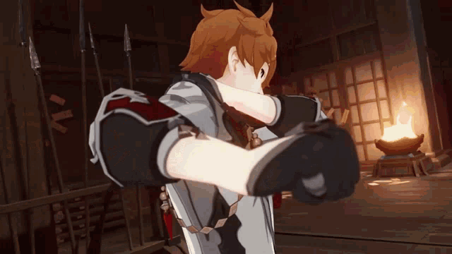a character in a video game has the letter a on his chest