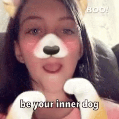 Be Your Inner Dog Snap Chat GIF - Be Your Inner Dog Snap Chat Filter GIFs