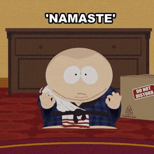 Namaste Eric Cartman GIF - Namaste Eric Cartman South Park GIFs