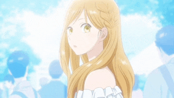 a girl with long blonde hair is wearing a white off the shoulder dress .