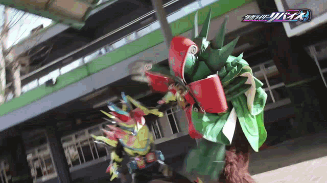 a cartoon character with the word kamen rider on the bottom left