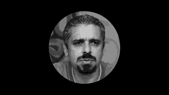 a black and white photo of a man in a circle with the words do jeito brasileiro below him