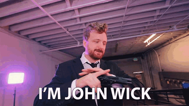 Im John Wick Impersonator GIF - Im John Wick John Wick Impersonator GIFs