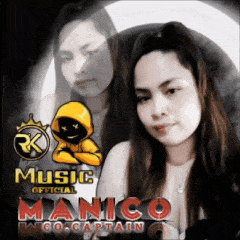 a picture of a woman with the words music official manico in the corner
