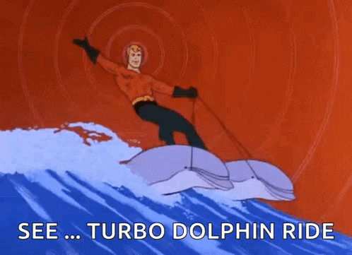 Dolphin Aquaman GIF - Dolphin Aquaman Skiing GIFs