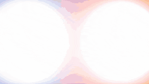 a blue and orange circle with a white circle between them