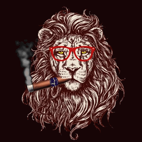 Lion Smoking GIF - Lion Smoking Tobacco GIFs