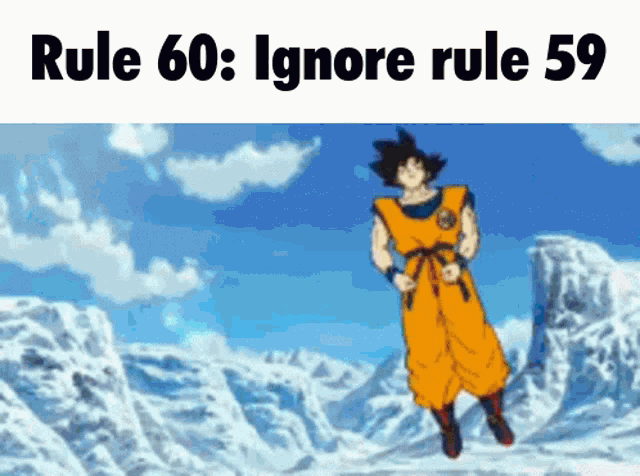 Rule Rules GIF - Rule Rules Goku GIFs