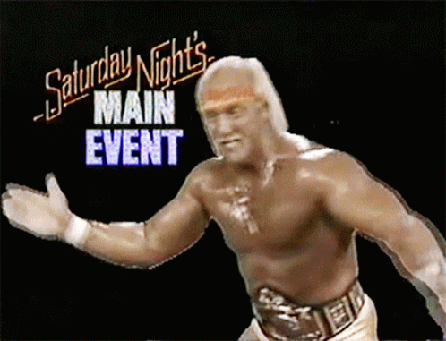 Hulk Hogan Main Event GIF - Hulk Hogan Main Event Flex GIFs
