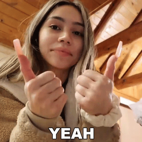 Yeah Isabella Chavez GIF - Yeah Isabella Chavez Thumbs Up GIFs