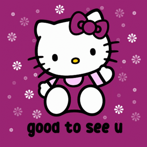 Hello Kitty Good To See You GIF - Hello Kitty Good To See You Pink GIFs