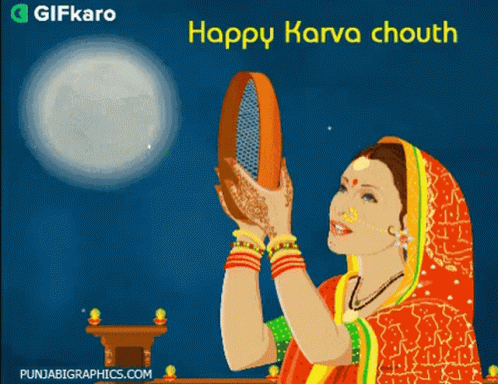 Happy Karva Chouth Gifkaro GIF