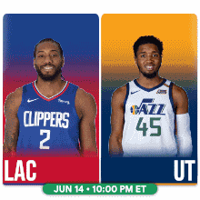 a basketball game between the clippers and utah jazz