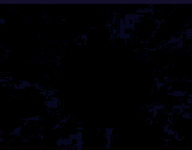 a blue background with a red square in the middle of it