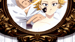 a picture of a man and a girl in a frame with the time of 6:50