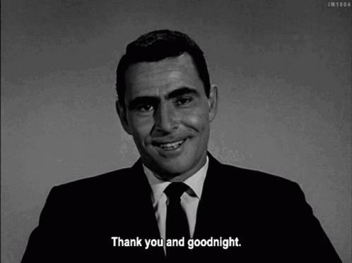 Rod Serling The Twilight Zone GIF - Rod Serling The Twilight Zone Thank You GIFs