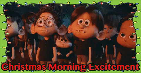 Christmas Morning Excitement GIF - Hotel Transylvania Excited Christmas Morning Excitement GIFs