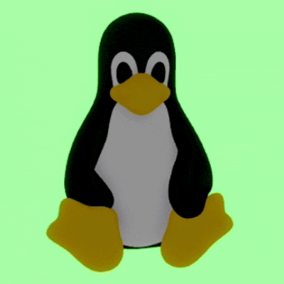 a penguin with a yellow beak is sitting on a green background