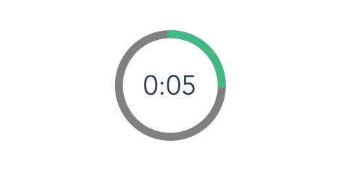 a circle with the number 2:02 inside of it on a white background