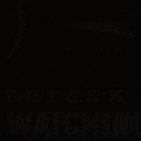 a pixelated image with the words " the world is watching " in white letters