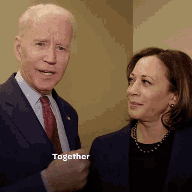 Together Were Gonna Make Sure That Americas Back Joe Biden GIF - Together Were Gonna Make Sure That Americas Back Joe Biden Kamala Harris GIFs