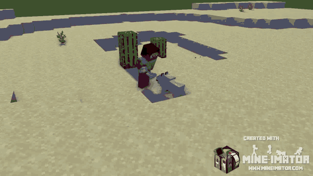 a screenshot of a minecraft game created by mine imator