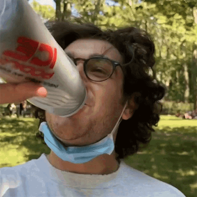 Chug Marty Tannenbaum GIF - Chug Marty Tannenbaum Drinking Water GIFs