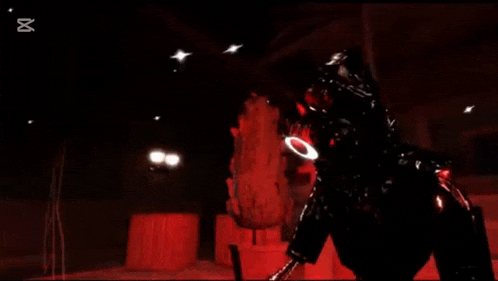 a screenshot of a video game called capcut with a monster in the background