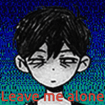 a black and white drawing of a boy with the words " leave me alone " below him