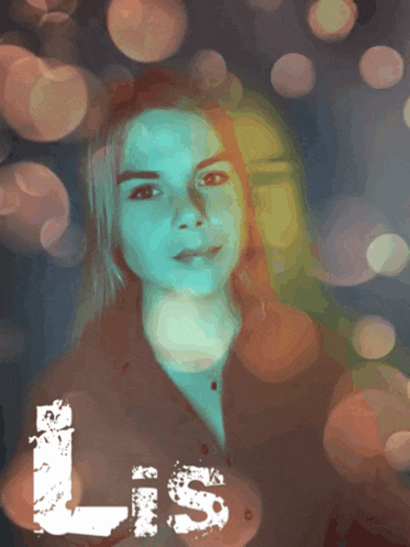 a picture of a woman with the word lis in the corner