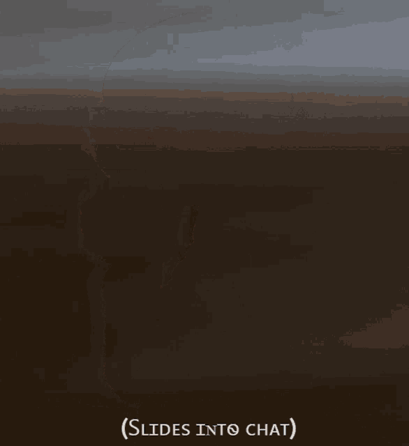 a girl with red hair is drinking from a cup with the words slides into chat above her