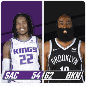 Sacramento Kings (54) Vs. Brooklyn Nets (62) Half-time Break GIF - Nba Basketball Nba 2021 GIFs