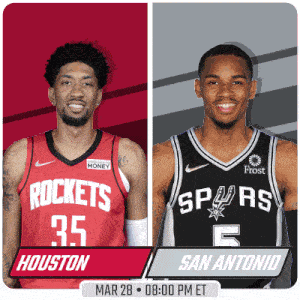 Houston Rockets Vs. San Antonio Spurs Pre Game GIF - Nba Basketball Nba 2021 GIFs