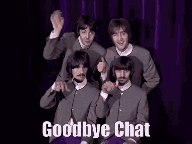 The Beatles Goodbye GIF - The Beatles Goodbye Goodbye Chat GIFs