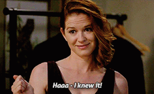 Greys Anatomy April Kepner GIF - Greys Anatomy April Kepner Haaa I Knew It GIFs
