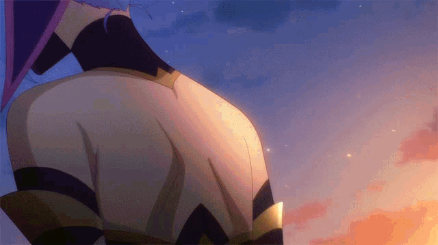 a close up of a person 's butt against a blue sky