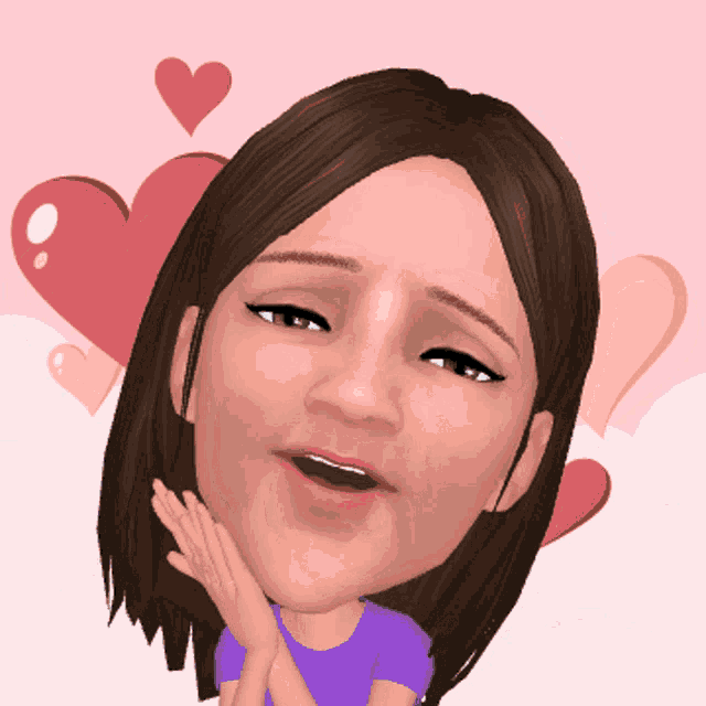 a cartoon of a woman with her hands on her face